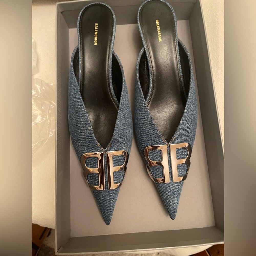 Balenciaga Denim Mule
